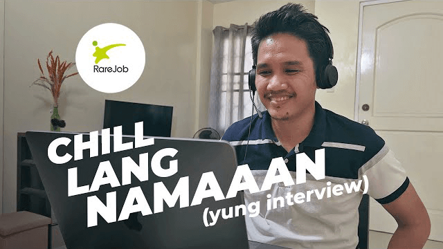 Man preparing for interview