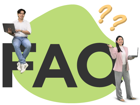 Two persons holding a laptop